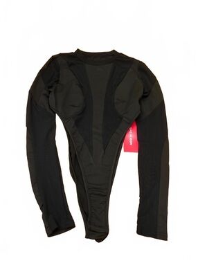 SHEIN Black Long Sleeve Bodysuit Size S